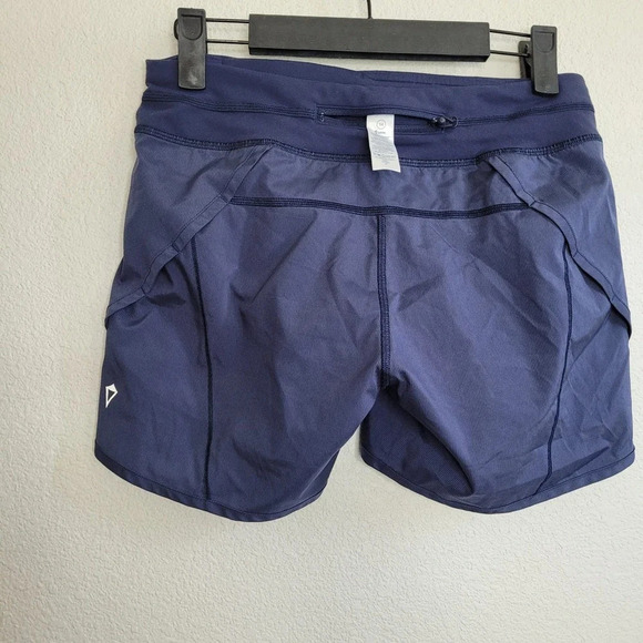 Ivivva by Lululemon Girls Relay Racer Athletic Shorts Size 14 Blue Zipper Waist - Picture 2 of 8